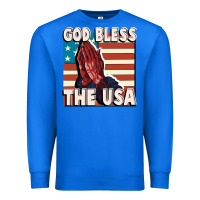 True Royal God Bless the USA Premium Sweatshirt - FaDigitalArtStudio