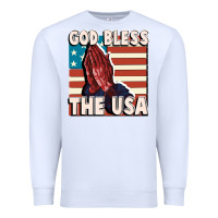 White God Bless the USA Premium Sweatshirt - FaDigitalArtStudio