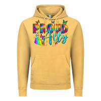 Vintage Mustard Western Proud Ally Vintage Hoodie - BundleAndBundleShop