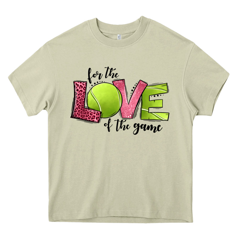 For The Love Of The Game Tennis Heavy Core Tee by Jasminsmagicworld | Teevron