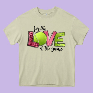 For The Love Of The Game Tennis Heavy Core Tee Designed By Jasminsmagicworld