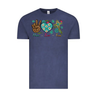 Vintage Denim Peace Love Cross Vintage Tee - BundleAndBundleShop