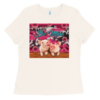 Bone be mine valentine's day pigs Ladies Tee - Jasminsmagicworld