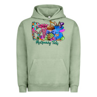 Pigment Oil Green easter pharmacy Urban Hoodie - CowhideDigitalArt