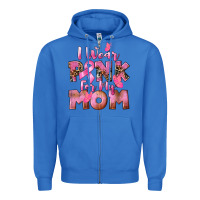 True Royal i wear pink for my mom Zipper Hoodie - CowGirlArtShop