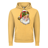 Vintage Mustard santa with snow Vintage Hoodie - RanaPortraitStore