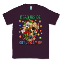 Plum Dead Inside But Jolly Af Classic Tee - BundleAndBundleShop
