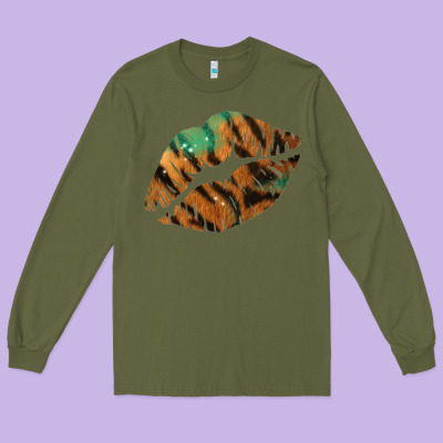 Tiger Lips Long Sleeve Tee Designed By Bettercallsaul