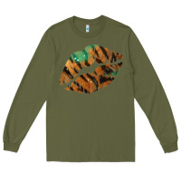 Army Green Tiger Lips Long Sleeve Tee - Bettercallsaul