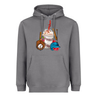Storm Baseball Frappe Coffee Heavyweight Hoodie - FaDigitalArtStudio