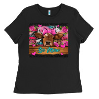 Black be mine valentine's day cow Ladies Tee - Jasminsmagicworld