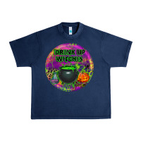 Navy halloween round earrings Urban Heavy Tee - BundleAndBundleShop
