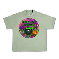 Oil Green halloween round earrings Urban Heavy Tee - BundleAndBundleShop