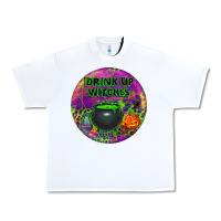 White halloween round earrings Urban Heavy Tee - BundleAndBundleShop