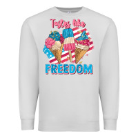 Dove Grey Tastes like freedom 4th of July Premium Sweatshirt - FaDigitalArtStudio