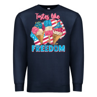 Navy Tastes like freedom 4th of July Premium Sweatshirt - FaDigitalArtStudio