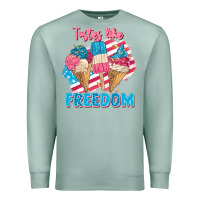 Seafoam Tastes like freedom 4th of July Premium Sweatshirt - FaDigitalArtStudio