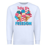 White Tastes like freedom 4th of July Premium Sweatshirt - FaDigitalArtStudio