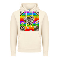 Vintage Artic Pride LGBTQ+ Cowhide Hearts And Daisy Patterns Vintage Hoodie - BundleAndBundleShop