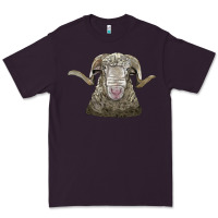 Plum rambouillet sheep head Premium Tee - LillyAllenDesigns