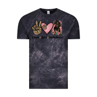 Cloud Black peace love dachshund Vintage Tee - JahusDesignShop