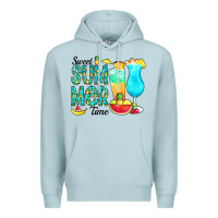 Blue Mist sweet summer time pineapple Premium Hoodie - CowCowDesign
