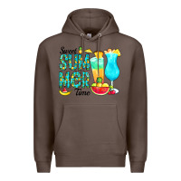 Coffee sweet summer time pineapple Premium Hoodie - CowCowDesign