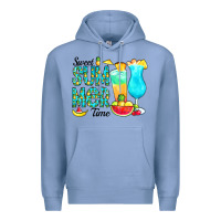 Colony Blue sweet summer time pineapple Premium Hoodie - CowCowDesign