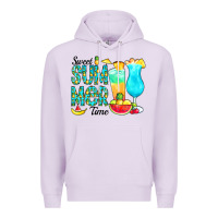 Lilac sweet summer time pineapple Premium Hoodie - CowCowDesign