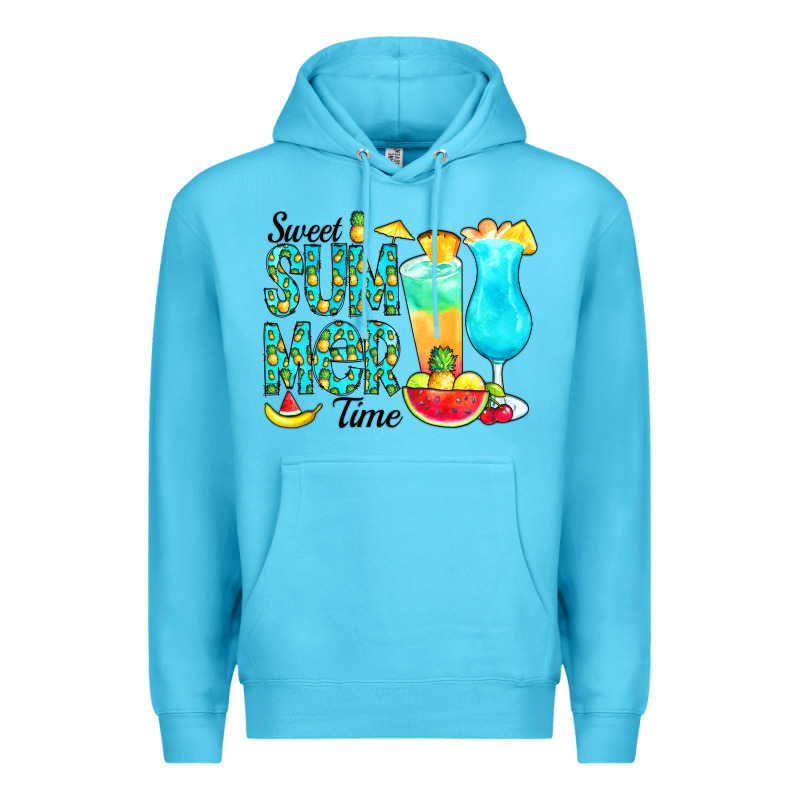 Sweet Summer Time Pineapple Premium Hoodie by CowCowDesign | Teevron