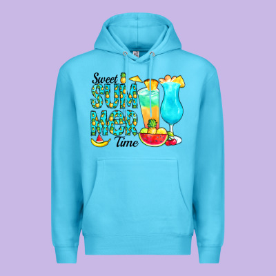 Sweet Summer Time Pineapple Premium Hoodie Designed By Cowcowdesign