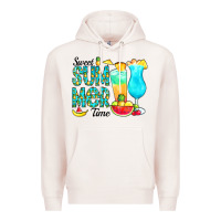 Pale Pink sweet summer time pineapple Premium Hoodie - CowCowDesign