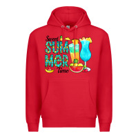 Red sweet summer time pineapple Premium Hoodie - CowCowDesign