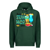 Sports Green sweet summer time pineapple Premium Hoodie - CowCowDesign