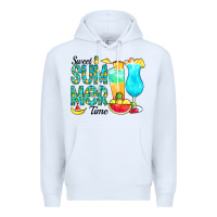 White sweet summer time pineapple Premium Hoodie - CowCowDesign
