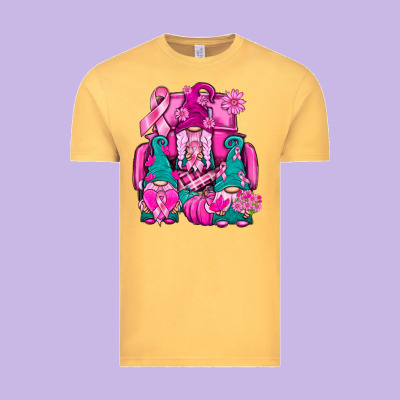 Breast Cancer Gnomies Truck Vintage Tee Designed By Bundleandbundleshop