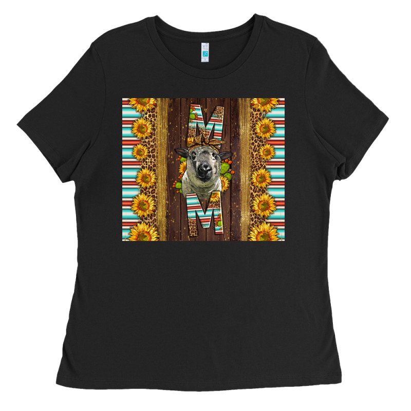 Western Hampshire Sheep Mom Ladies Tee by LillyAllenDesigns | Teevron