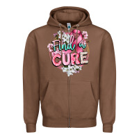 Chestnut find a cure cancer awareness Zipper Hoodie - CowGirlArtShop