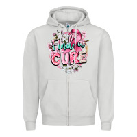 Dove Grey find a cure cancer awareness Zipper Hoodie - CowGirlArtShop