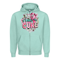 Seafoam find a cure cancer awareness Zipper Hoodie - CowGirlArtShop