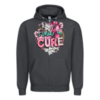 Smoke find a cure cancer awareness Zipper Hoodie - CowGirlArtShop
