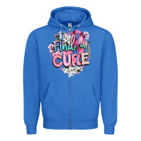 True Royal find a cure cancer awareness Zipper Hoodie - CowGirlArtShop