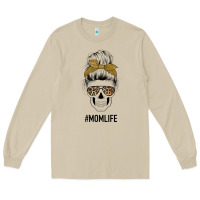 Mushroom Glitter Patterned Leopard Mom Skull Long Sleeve Tee - Bettercallsaul
