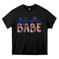 Black american babe Heavy Core Tee - LillyAllenDesigns