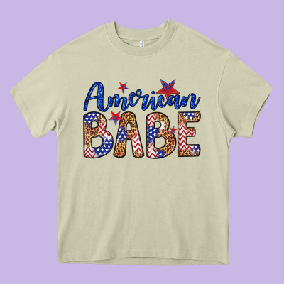 American Babe Heavy Core Tee Designed By Lillyallendesigns