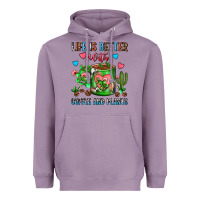 Lavender Life Is Better With Coffee And Plants Cactus Coffe Heavyweight Hoodie - FaDigitalArtStudio