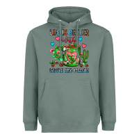 Sage Life Is Better With Coffee And Plants Cactus Coffe Heavyweight Hoodie - FaDigitalArtStudio