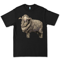 Black merino wool sheep Premium Tee - LillyAllenDesigns