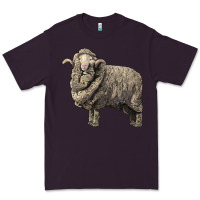 Plum merino wool sheep Premium Tee - LillyAllenDesigns