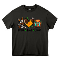 Asphalt peace love camp ado Heavy Core Tee - AdoDesignShop